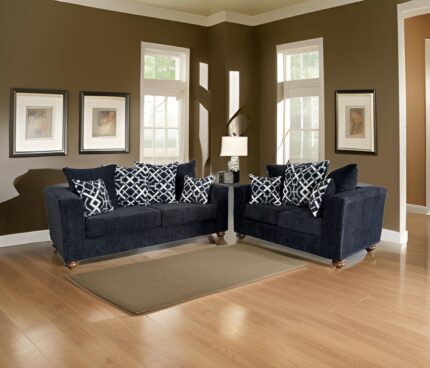 Graphite Sofa and Loveseat